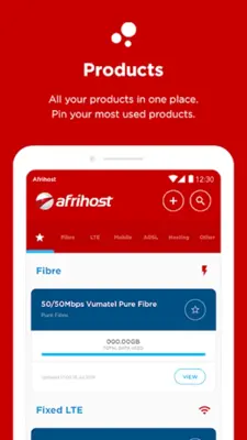 Afrihost android App screenshot 5